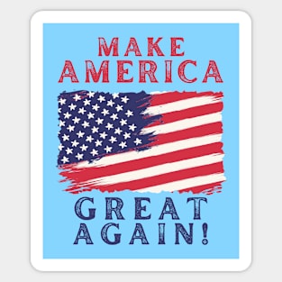 American Patriot USA Flag: Make America Great Again Sticker
